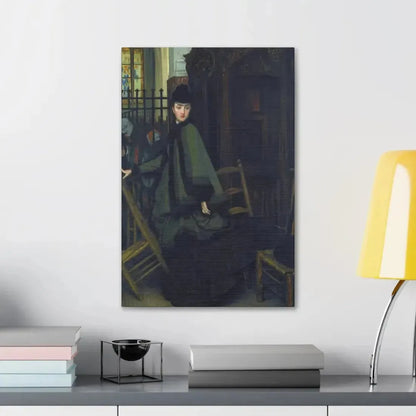 James-Jacques-Joseph Tissot (1836-1902) Dans L'Eglise (In Church) - Canvas Wall Art - The Sticker Space