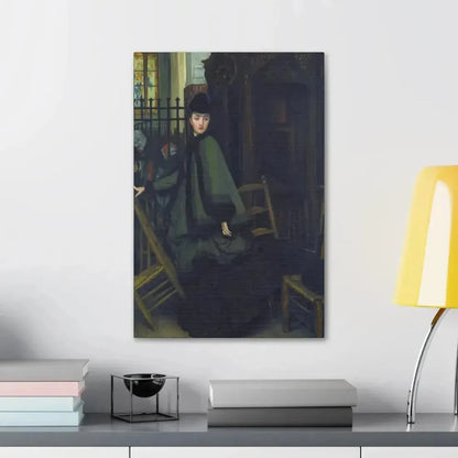 James-Jacques-Joseph Tissot (1836-1902) Dans L'Eglise (In Church) - Canvas Wall Art - The Sticker Space