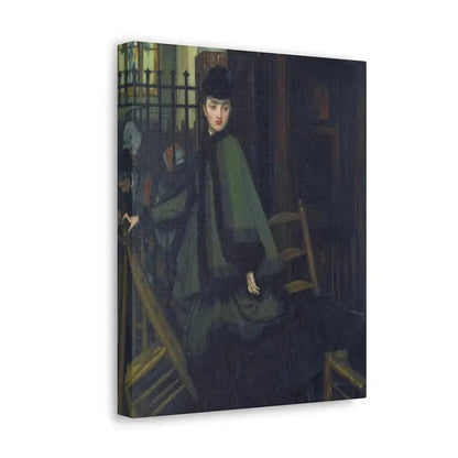 James-Jacques-Joseph Tissot (1836-1902) Dans L'Eglise (In Church) - Canvas Wall Art - The Sticker Space