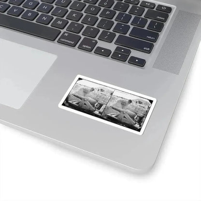 James River, Va. Another Confederate Gun Emplacement at Howlett House, Trent's Reach (U.S. Civil War) STICKER Vinyl Kiss-Cut Decal - The Sticker Space