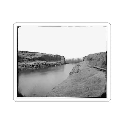 James River, Va. Another View of the Dutch Gap Canal (U.S. Civil War) STICKER Vinyl Kiss-Cut Decal 3 Inch White - The Sticker Space