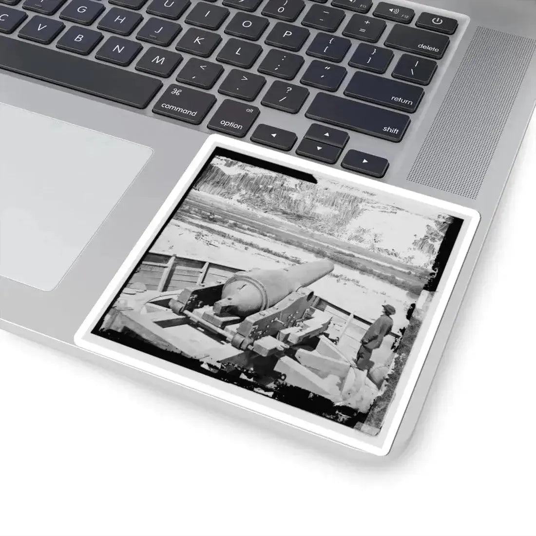 James River, Va. Confederate Gun Emplacement Above Dutch Gap (U.S. Civil War) STICKER Vinyl Kiss-Cut Decal - The Sticker Space