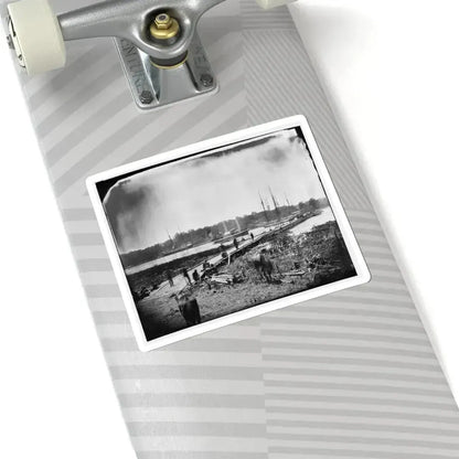 James River, Va. Pontoon Bridge (U.S. Civil War) STICKER Vinyl Kiss-Cut Decal - The Sticker Space
