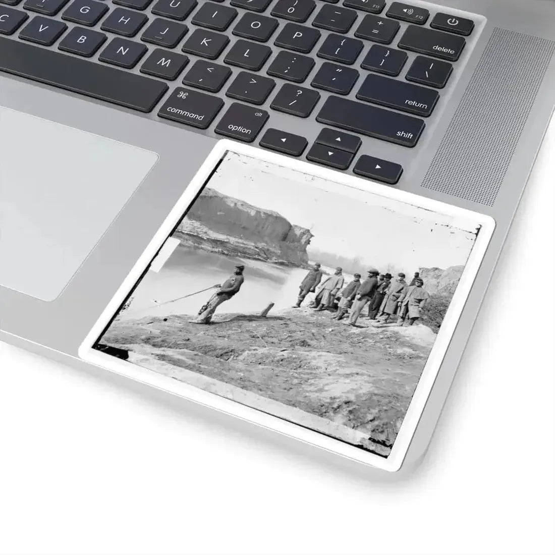 James River, Va. View of the Completed Dutch Gap Canal (U.S. Civil War) STICKER Vinyl Kiss-Cut Decal - The Sticker Space