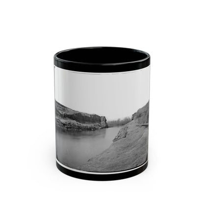 James River, Va. Another View Of The Dutch Gap Canal (U.S. Civil War) Black Coffee Mug-11oz-The Sticker Space