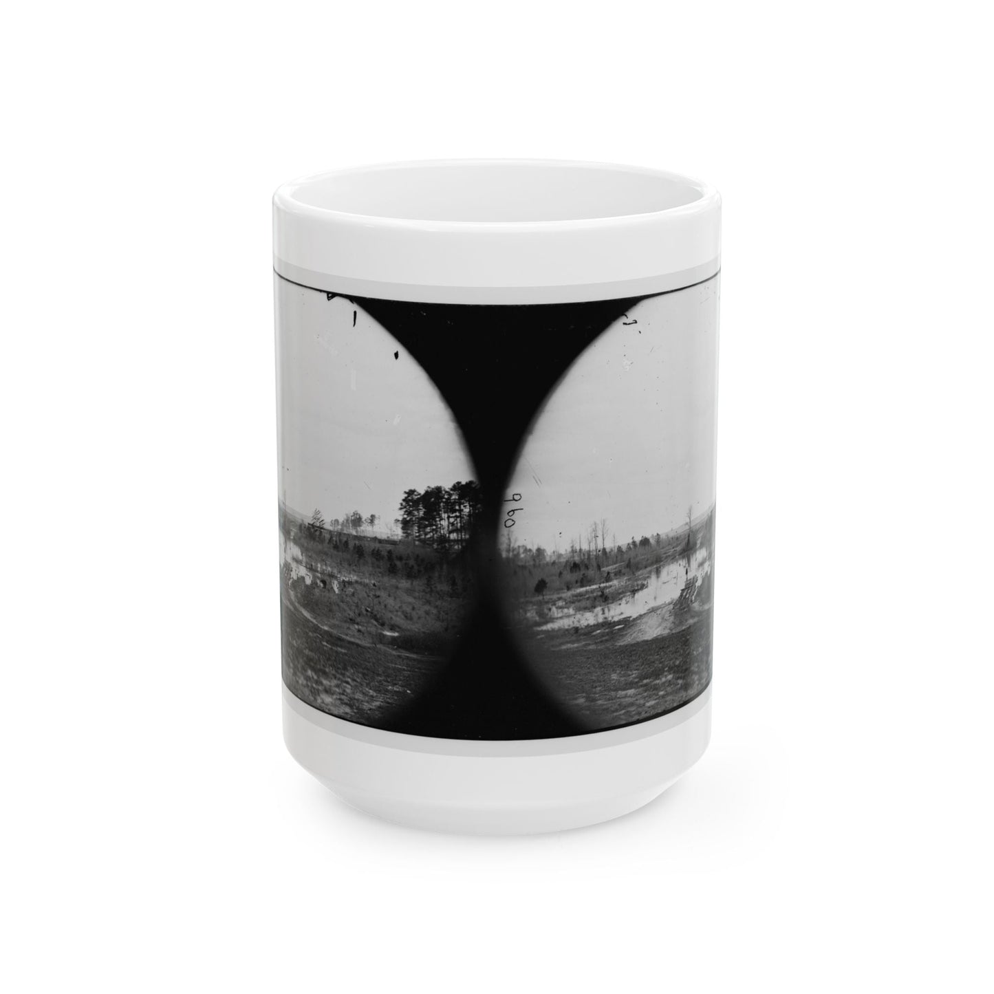 James River, Va. Point Where Army Of The Potomac Crossed In June 1864 (Wyanoke Wharf ) (U.S. Civil War) White Coffee Mug