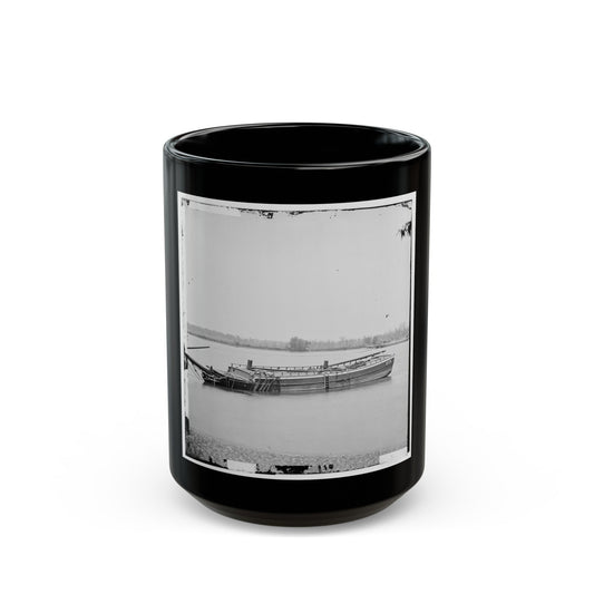 James River, Va. Schooners Sunk To Obstruct Passage (U.S. Civil War) Black Coffee Mug-15oz-The Sticker Space