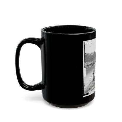 James River, Va. View Of The Completed Dutch Gap Canal (U.S. Civil War) Black Coffee Mug-The Sticker Space