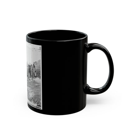 James River, Va. View Of The Completed Dutch Gap Canal (U.S. Civil War) Black Coffee Mug-The Sticker Space