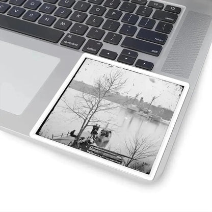 James River, Virginia. U.S. Gunboat Massasoit (U.S. Civil War) STICKER Vinyl Kiss-Cut Decal - The Sticker Space