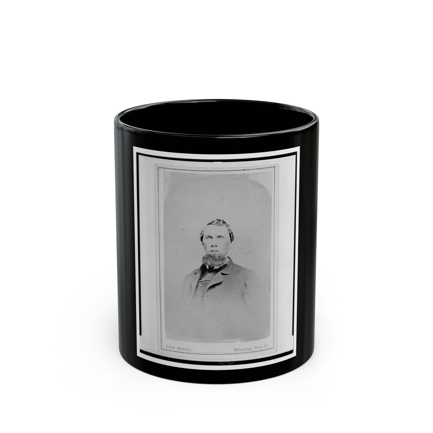 James S. Cassady, Captain, 7th West Virginia Cavalry, Head-And-Shoulders Portrait, Facing Front (U.S. Civil War) Black Coffee Mug-11oz-The Sticker Space