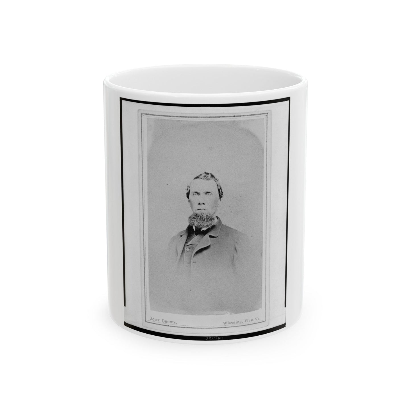 James S. Cassady, Captain, 7th West Virginia Cavalry, Head-And-Shoulders Portrait, Facing Front (U.S. Civil War) White Coffee Mug-11oz-The Sticker Space