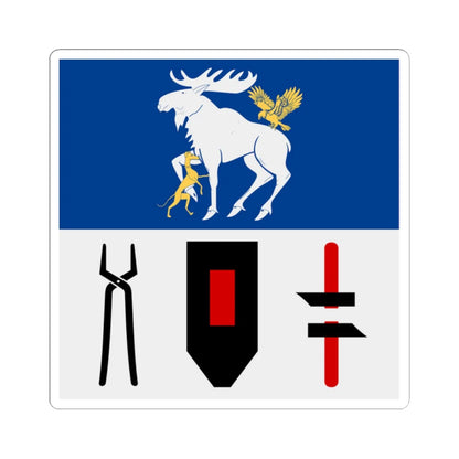 Jamtlands lan vapenflagga (Sweden) STICKER Vinyl Kiss-Cut Decal 2 Inch White - The Sticker Space