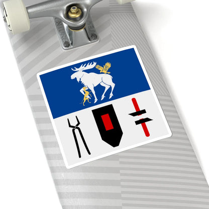 Jamtlands lan vapenflagga (Sweden) STICKER Vinyl Kiss-Cut Decal - The Sticker Space