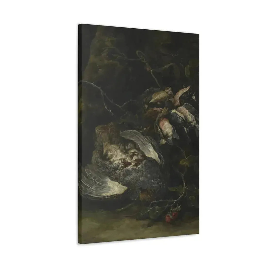 Jan Fyt (1611-1661) A Partridge and Small Game Birds 1650s - Canvas Wall Art - The Sticker Space