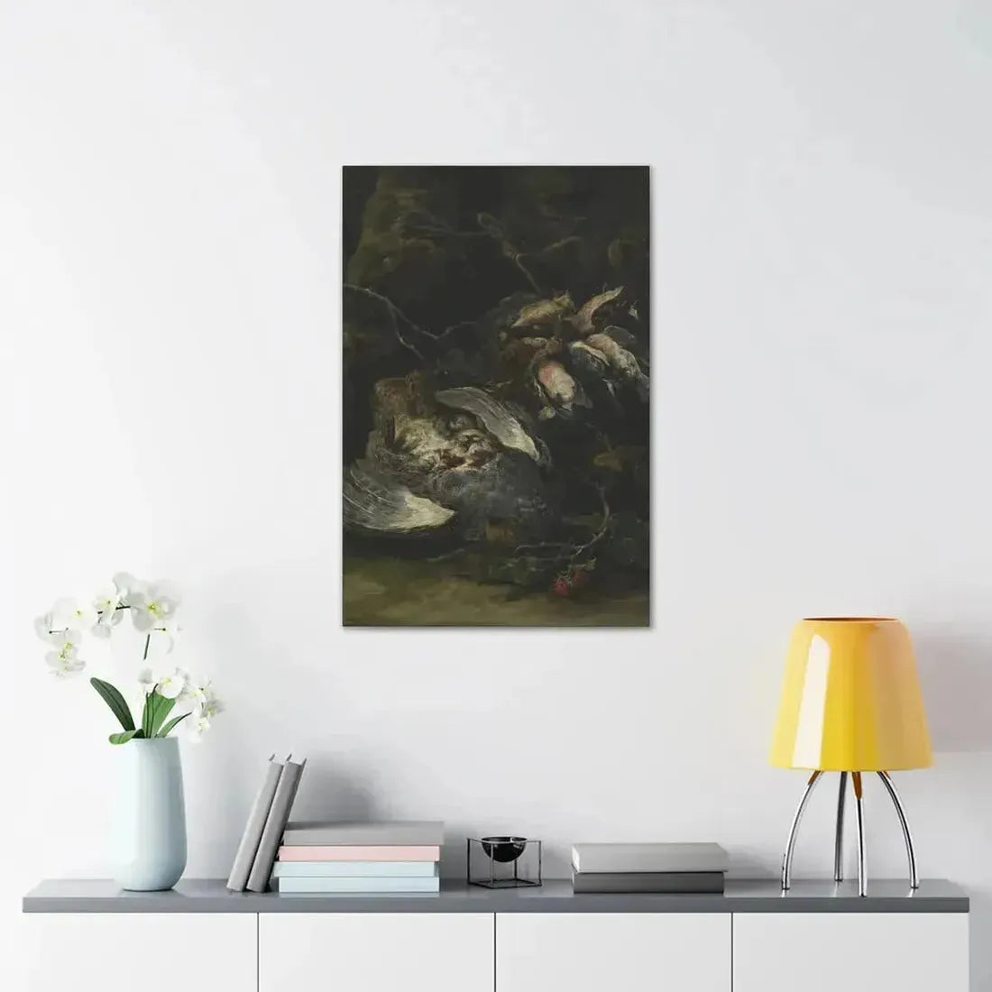 Jan Fyt (1611-1661) A Partridge and Small Game Birds 1650s - Canvas Wall Art - The Sticker Space