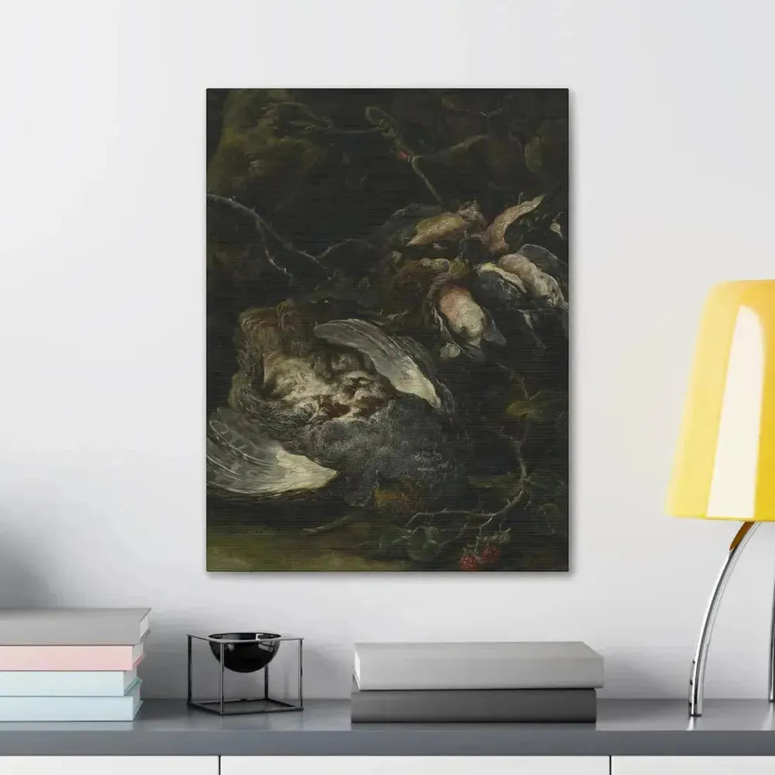 Jan Fyt (1611-1661) A Partridge and Small Game Birds 1650s - Canvas Wall Art - The Sticker Space