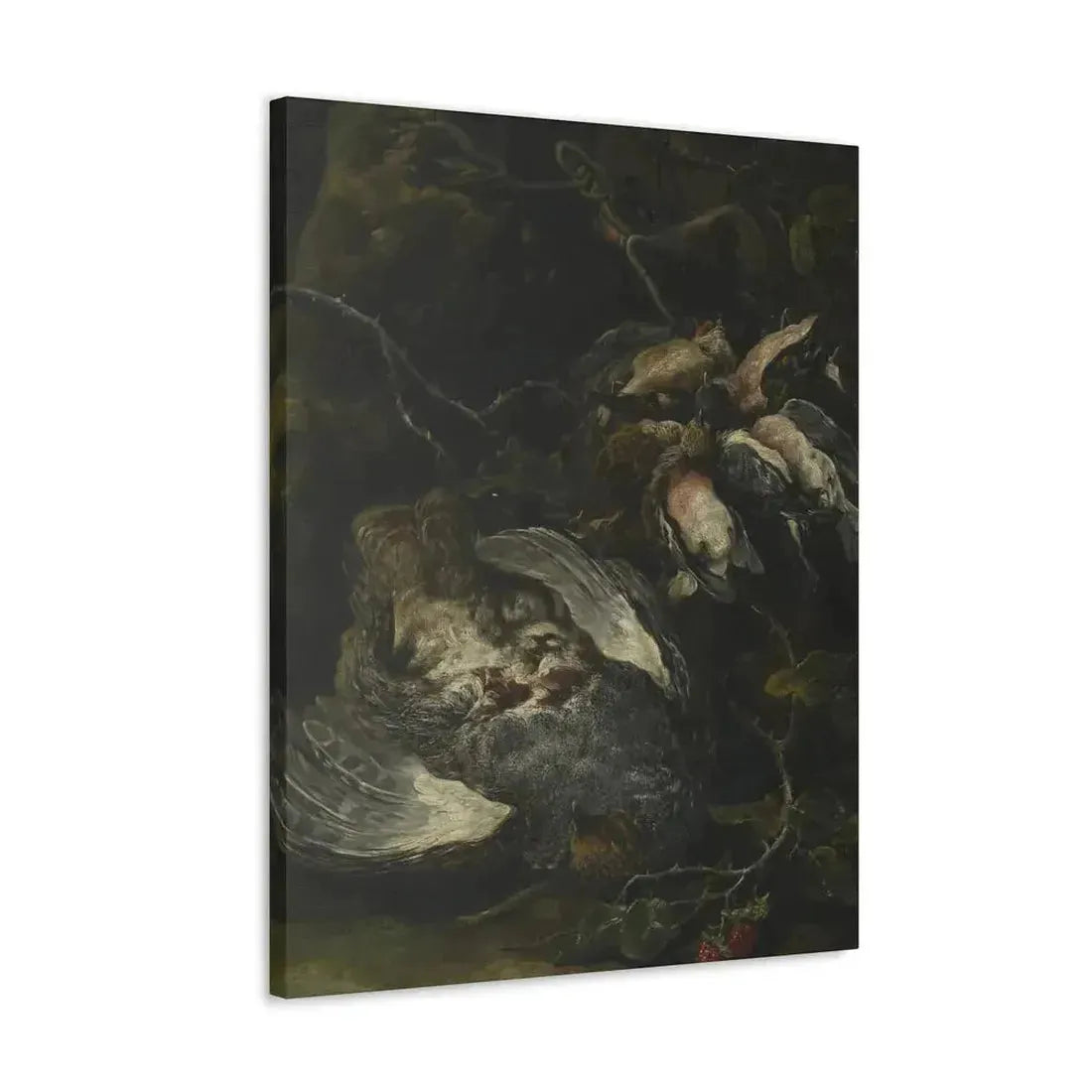 Jan Fyt (1611-1661) A Partridge and Small Game Birds 1650s - Canvas Wall Art - The Sticker Space