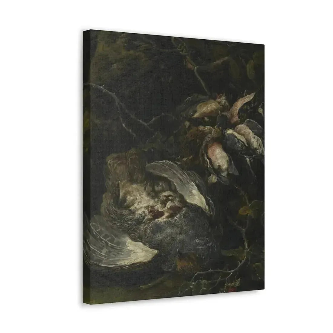 Jan Fyt (1611-1661) A Partridge and Small Game Birds 1650s - Canvas Wall Art - The Sticker Space