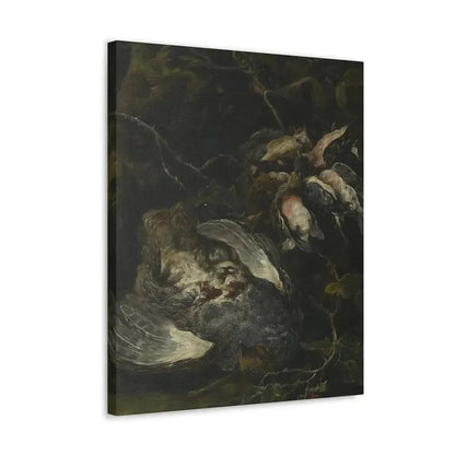 Jan Fyt (1611-1661) A Partridge and Small Game Birds 1650s - Canvas Wall Art - The Sticker Space