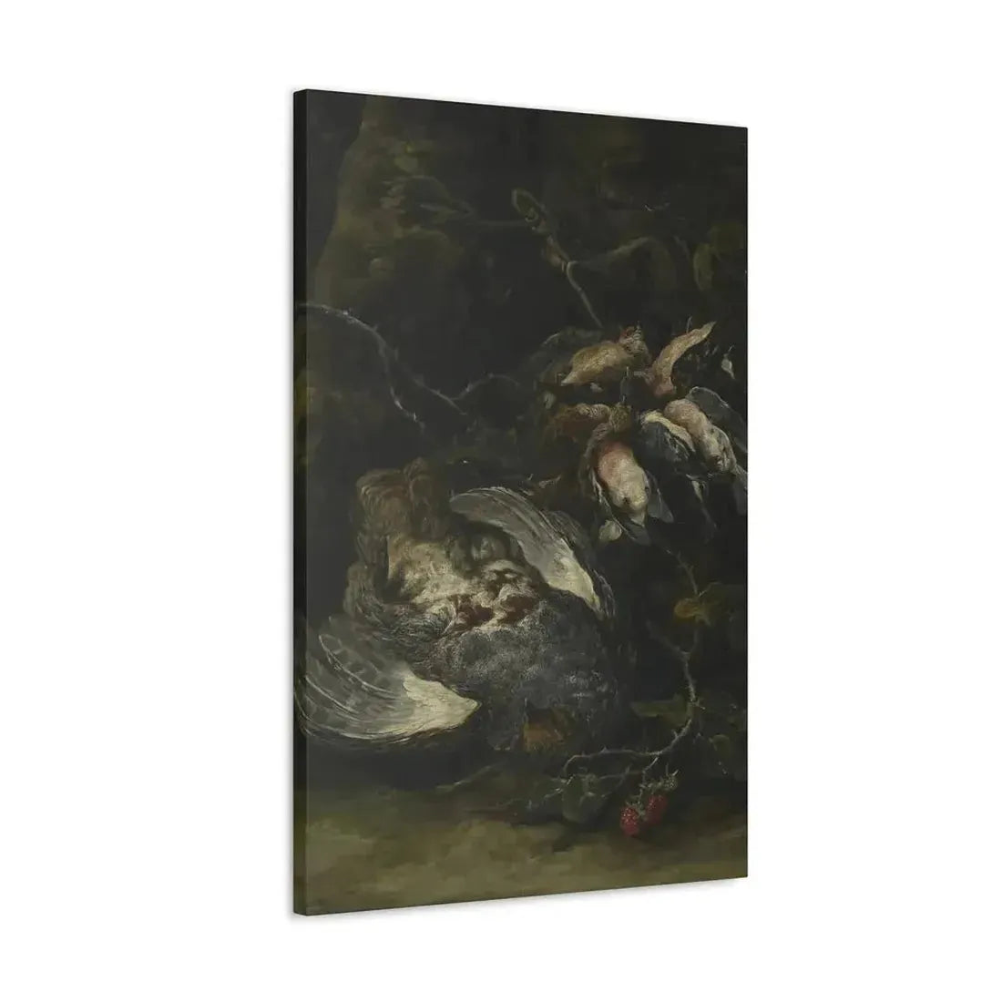 Jan Fyt (1611-1661) A Partridge and Small Game Birds 1650s - Canvas Wall Art - The Sticker Space