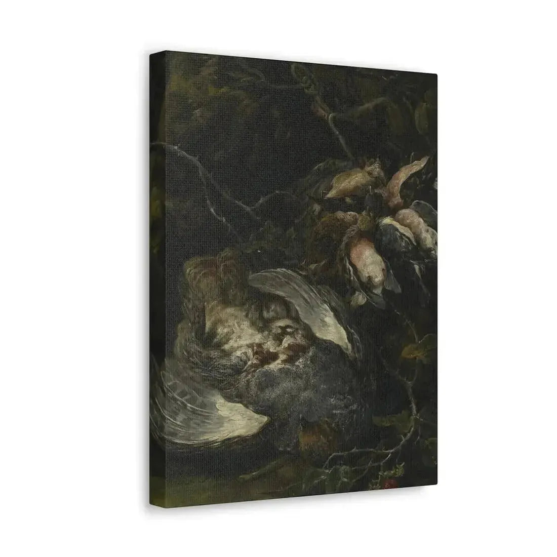 Jan Fyt (1611-1661) A Partridge and Small Game Birds 1650s - Canvas Wall Art - The Sticker Space