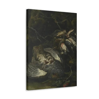 Jan Fyt (1611-1661) A Partridge and Small Game Birds 1650s - Canvas Wall Art - The Sticker Space
