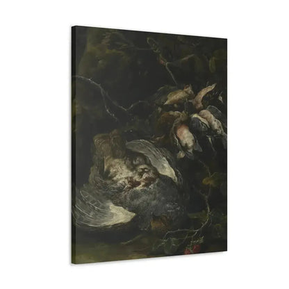 Jan Fyt (1611-1661) A Partridge and Small Game Birds 1650s - Canvas Wall Art - The Sticker Space
