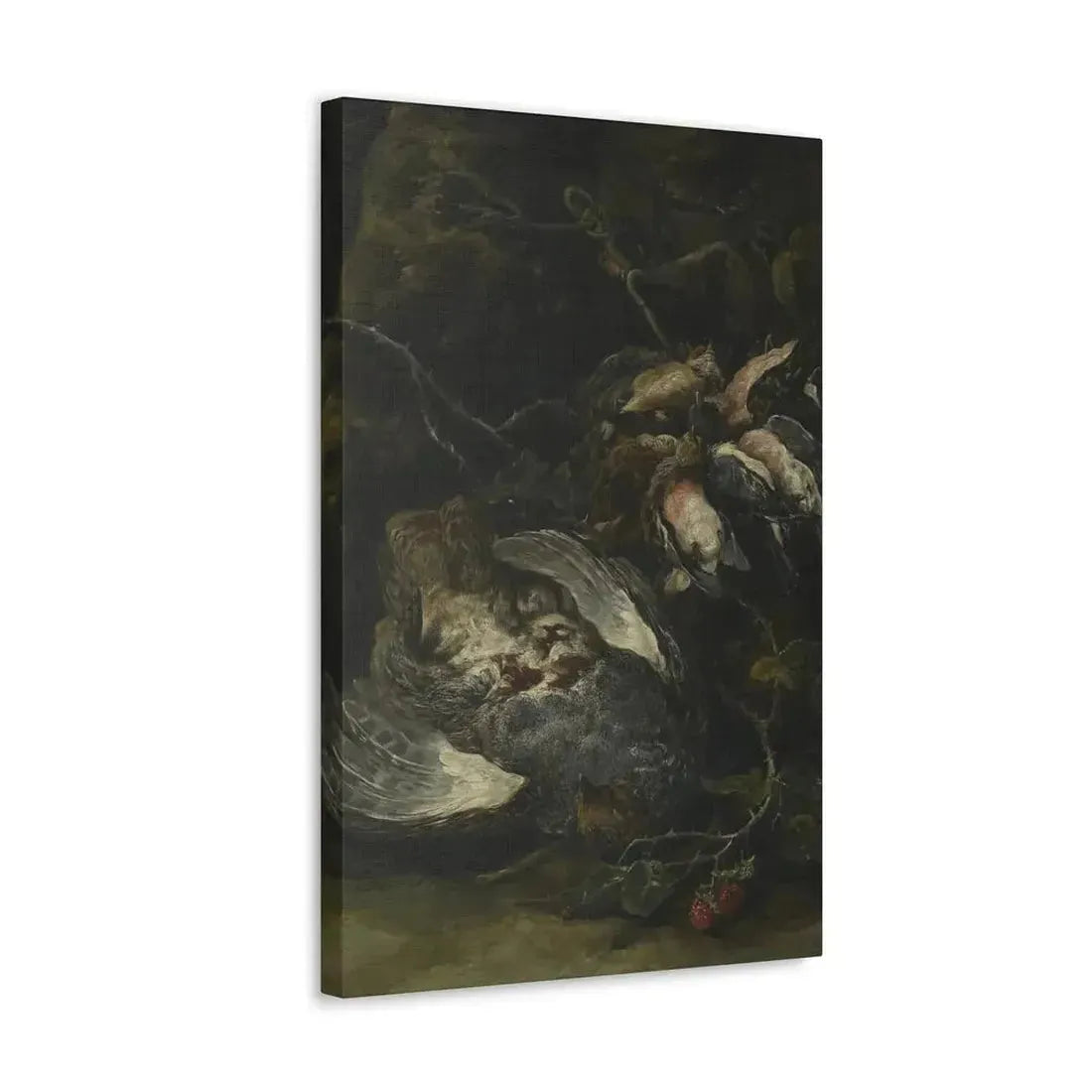 Jan Fyt (1611-1661) A Partridge and Small Game Birds 1650s - Canvas Wall Art - The Sticker Space