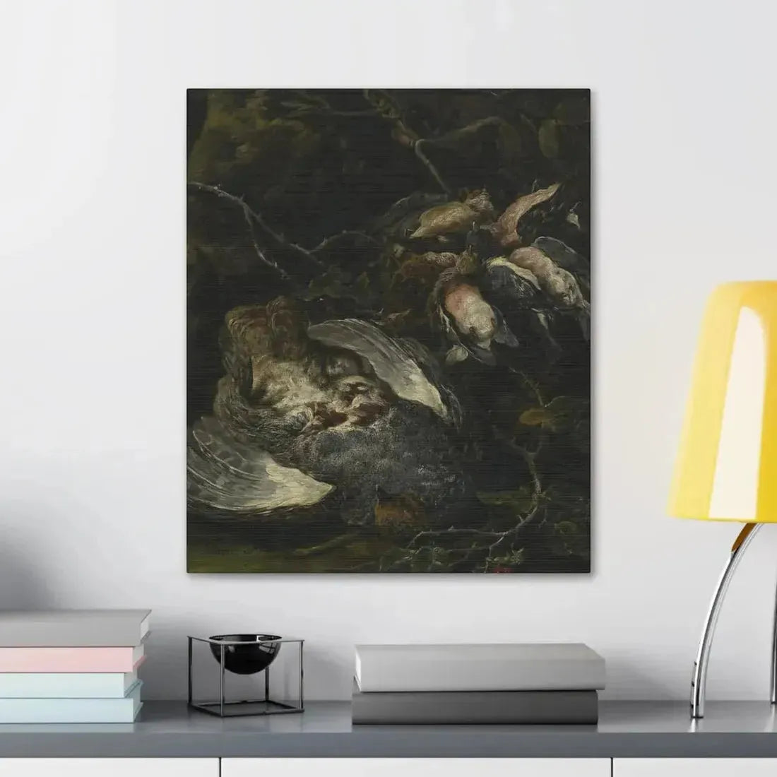 Jan Fyt (1611-1661) A Partridge and Small Game Birds 1650s - Canvas Wall Art - The Sticker Space