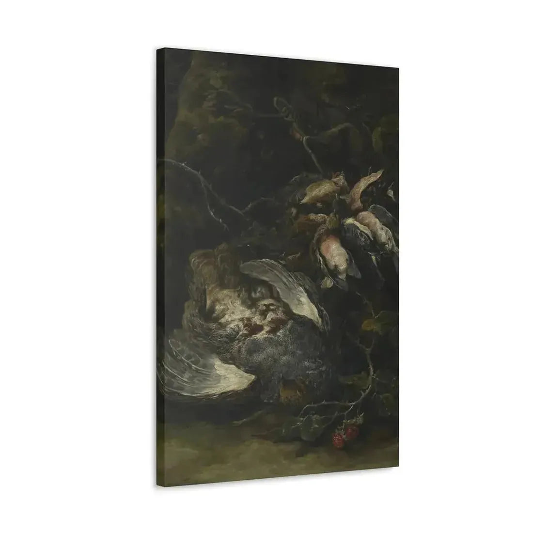 Jan Fyt (1611-1661) A Partridge and Small Game Birds 1650s - Canvas Wall Art - The Sticker Space