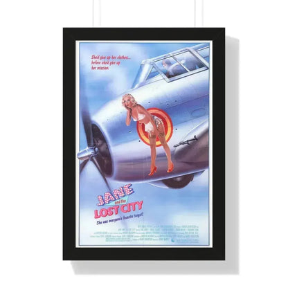 JANE AND THE LOST CITY 1987 - Framed Movie Poster 16″ x 24″ Black - The Sticker Space