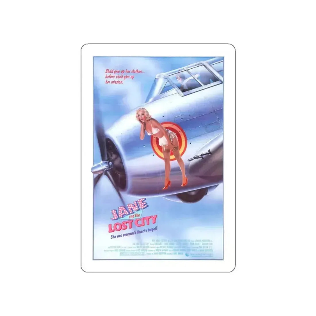 JANE AND THE LOST CITY 1987 Movie Poster STICKER Vinyl Die-Cut Decal 5 Inch - The Sticker Space