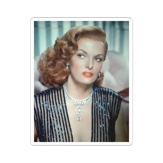 Jane Russell #10 (Vintage Female Icon) STICKER Vinyl Kiss-Cut Decal 2 Inch White - The Sticker Space