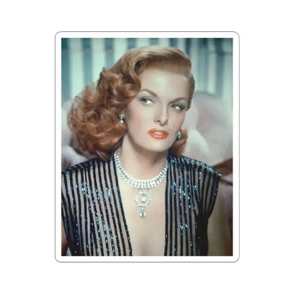 Jane Russell #10 (Vintage Female Icon) STICKER Vinyl Kiss-Cut Decal 6 Inch White - The Sticker Space