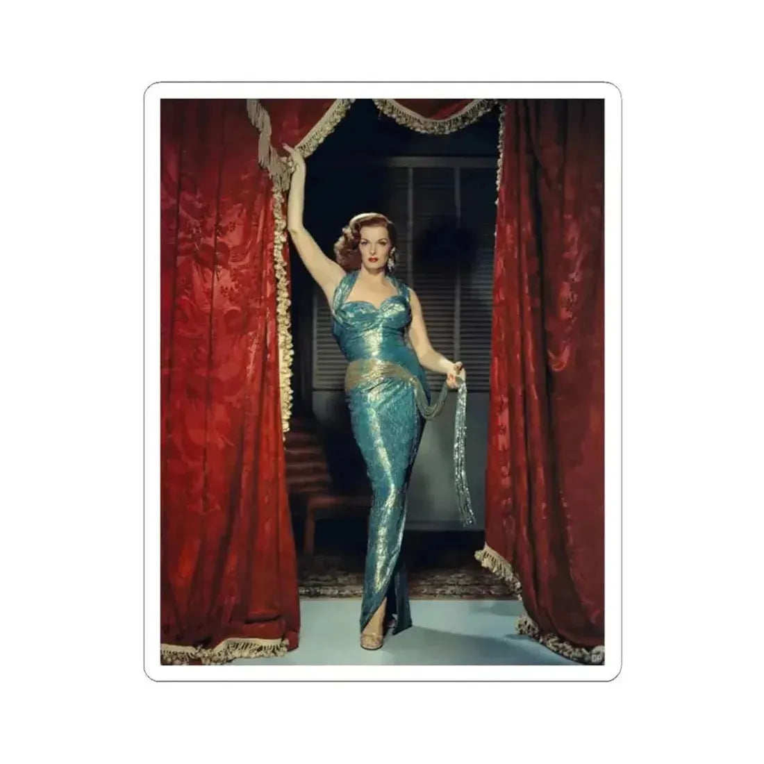 Jane Russell #135 (Vintage Female Icon) STICKER Vinyl Kiss-Cut Decal 2 Inch White - The Sticker Space