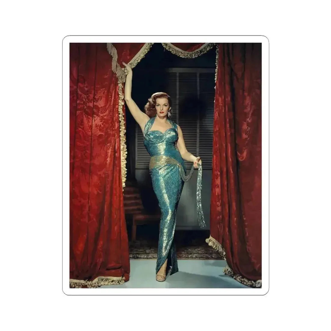 Jane Russell #135 (Vintage Female Icon) STICKER Vinyl Kiss-Cut Decal 6 Inch White - The Sticker Space