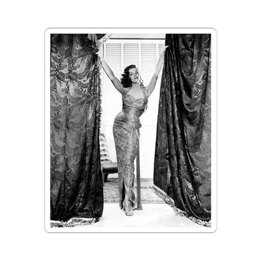 Jane Russell #147 (Vintage Female Icon) STICKER Vinyl Kiss-Cut Decal 2 Inch White - The Sticker Space