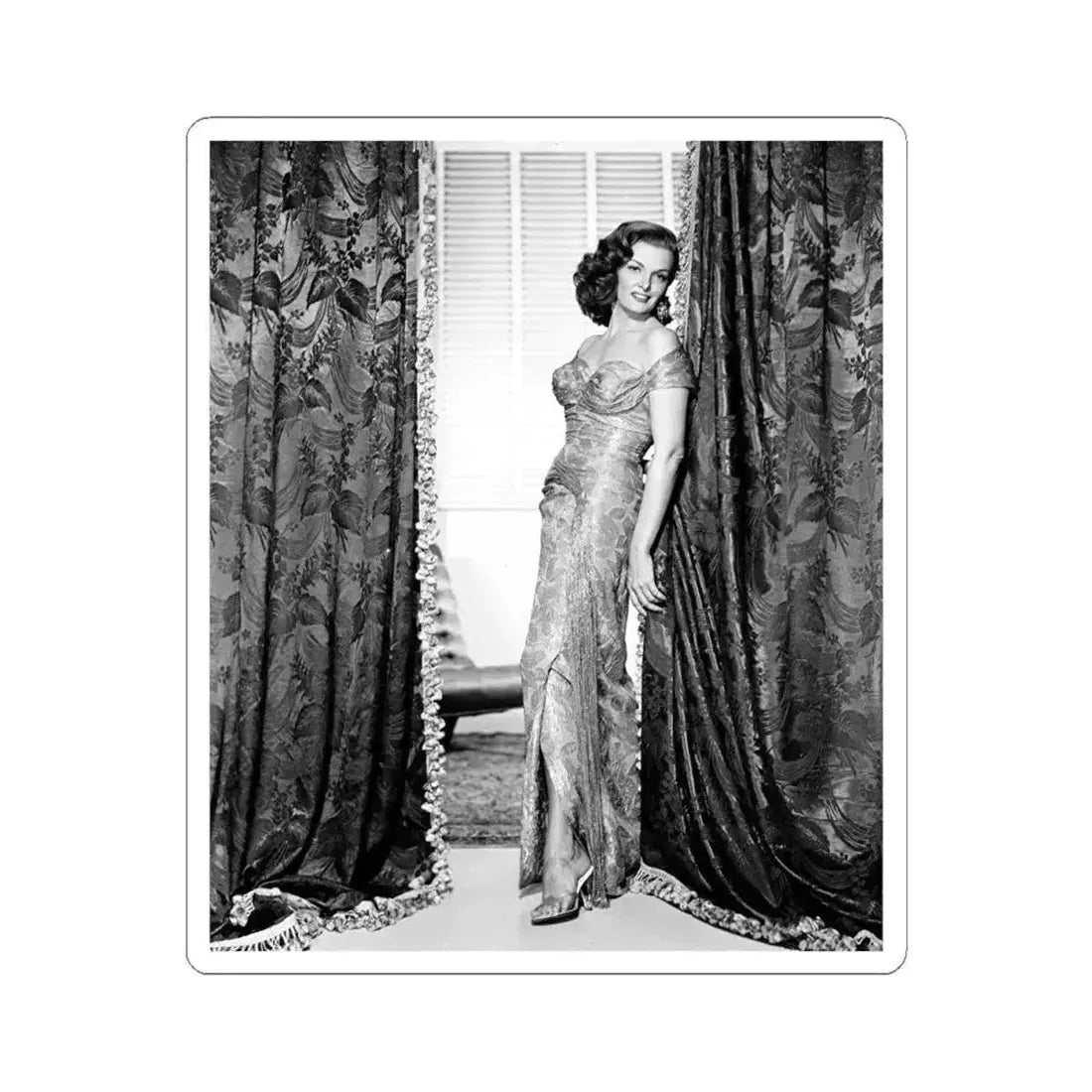 Jane Russell #148 (Vintage Female Icon) STICKER Vinyl Kiss-Cut Decal 4 Inch White - The Sticker Space