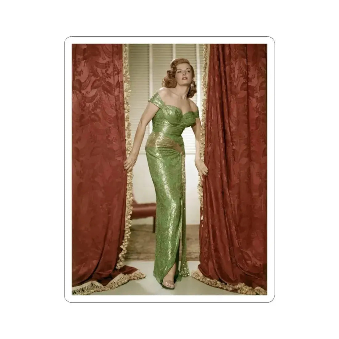 Jane Russell #158 (Vintage Female Icon) STICKER Vinyl Kiss-Cut Decal 6 Inch White - The Sticker Space