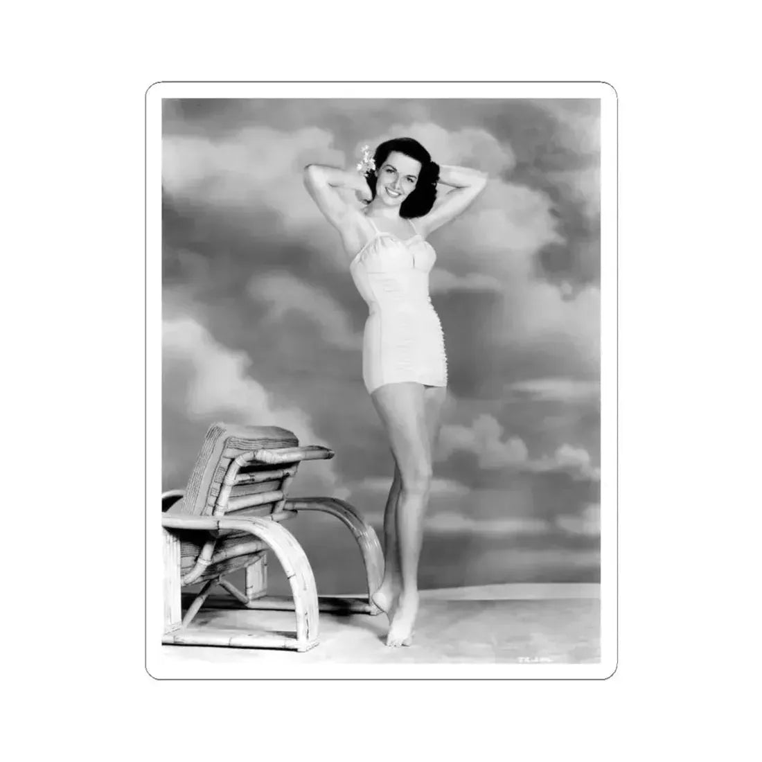 Jane Russell #185 (Vintage Female Icon) STICKER Vinyl Kiss-Cut Decal 6 Inch White - The Sticker Space