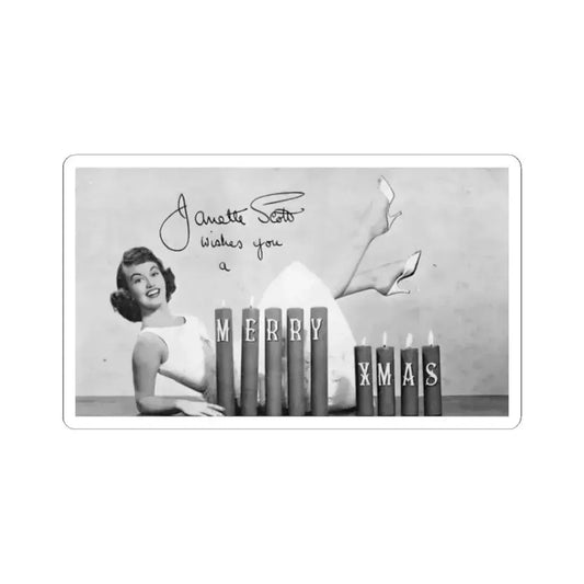 Janette Scott #47 (Vintage Female Icon) STICKER Vinyl Kiss-Cut Decal 2 Inch White - The Sticker Space