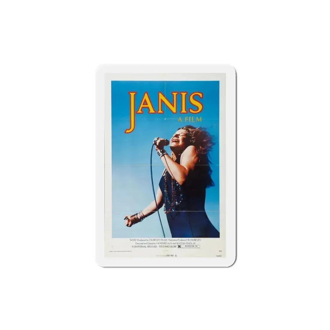 Janis 1974 Movie Poster Refrigerator Magnet 3 Inch - The Sticker Space