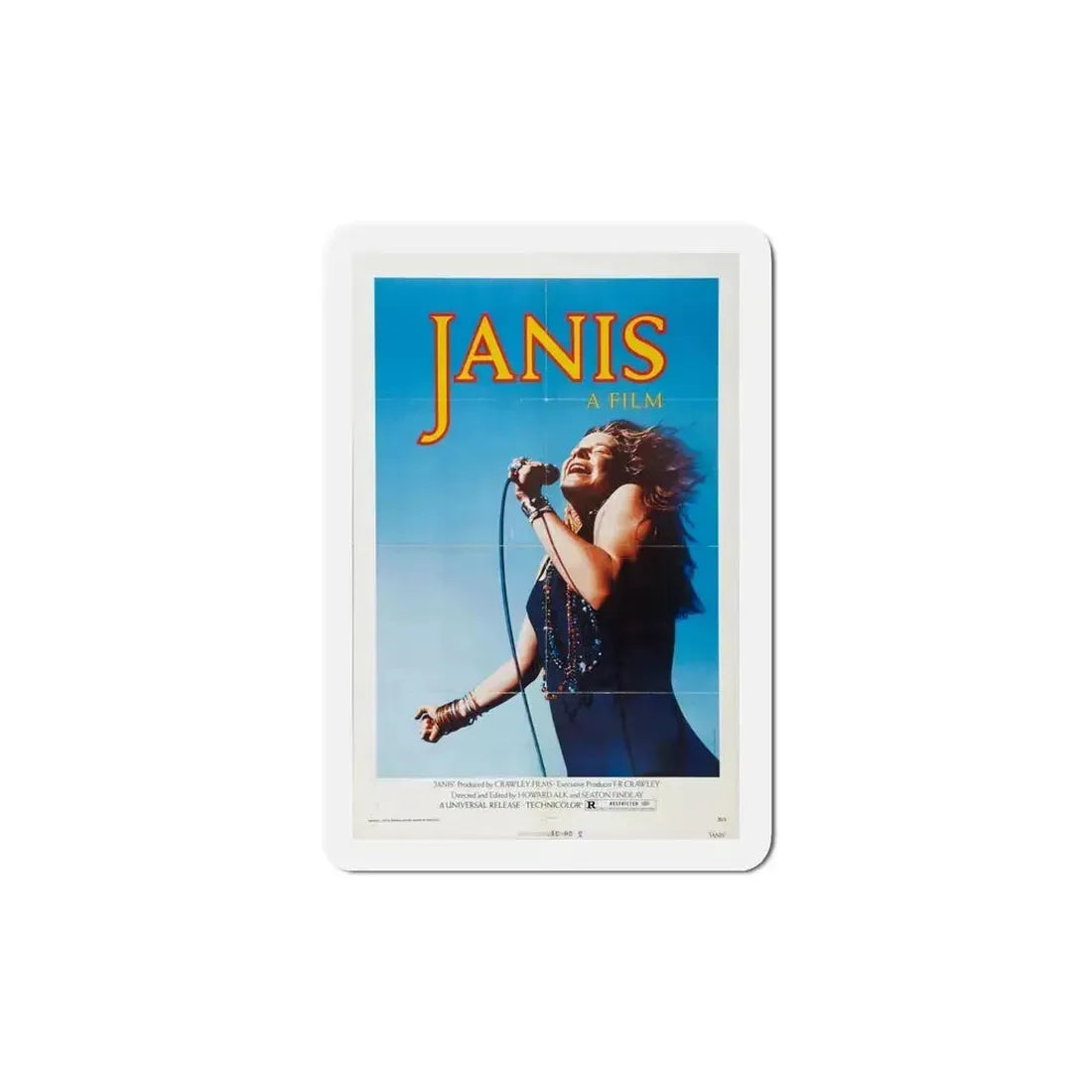 Janis 1974 Movie Poster Refrigerator Magnet 5 Inch - The Sticker Space
