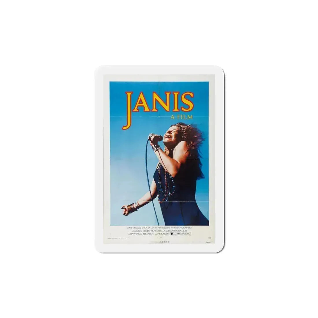Janis 1974 Movie Poster Refrigerator Magnet 6 Inch - The Sticker Space