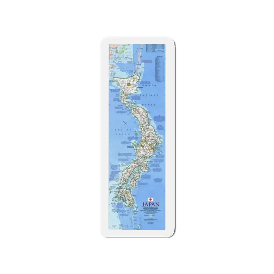 Japan (1984) (Map) Refrigerator Magnet - The Sticker Space