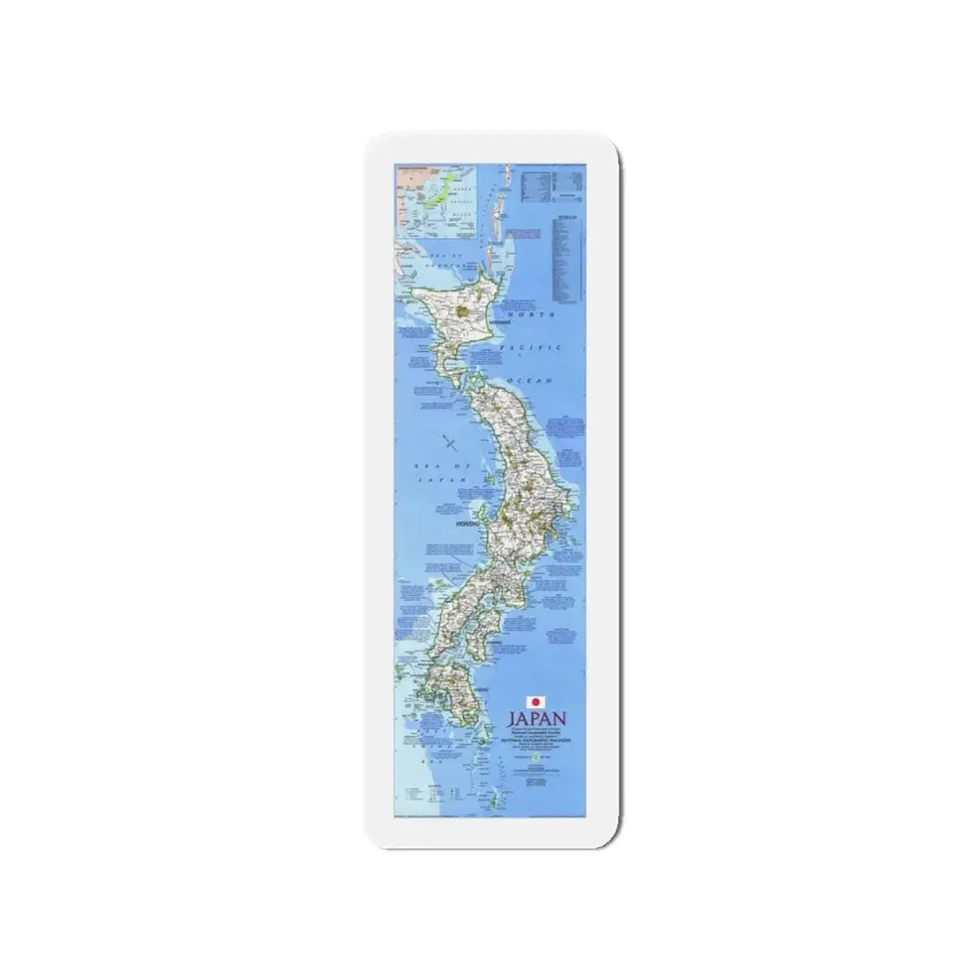 Japan (1984) (Map) Refrigerator Magnet - The Sticker Space