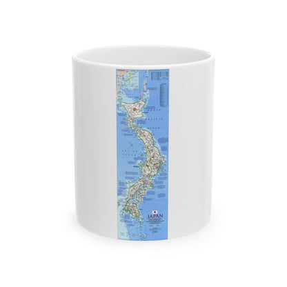 Japan (1984) (Map) White Coffee Mug-11oz-The Sticker Space