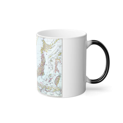 Japan and Korea (1945) (Map) Color Changing Mug 11oz-11oz-The Sticker Space