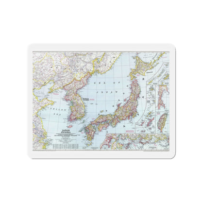 Japan and Korea (1945) (Map) Refrigerator Magnet-2" x 2"-The Sticker Space